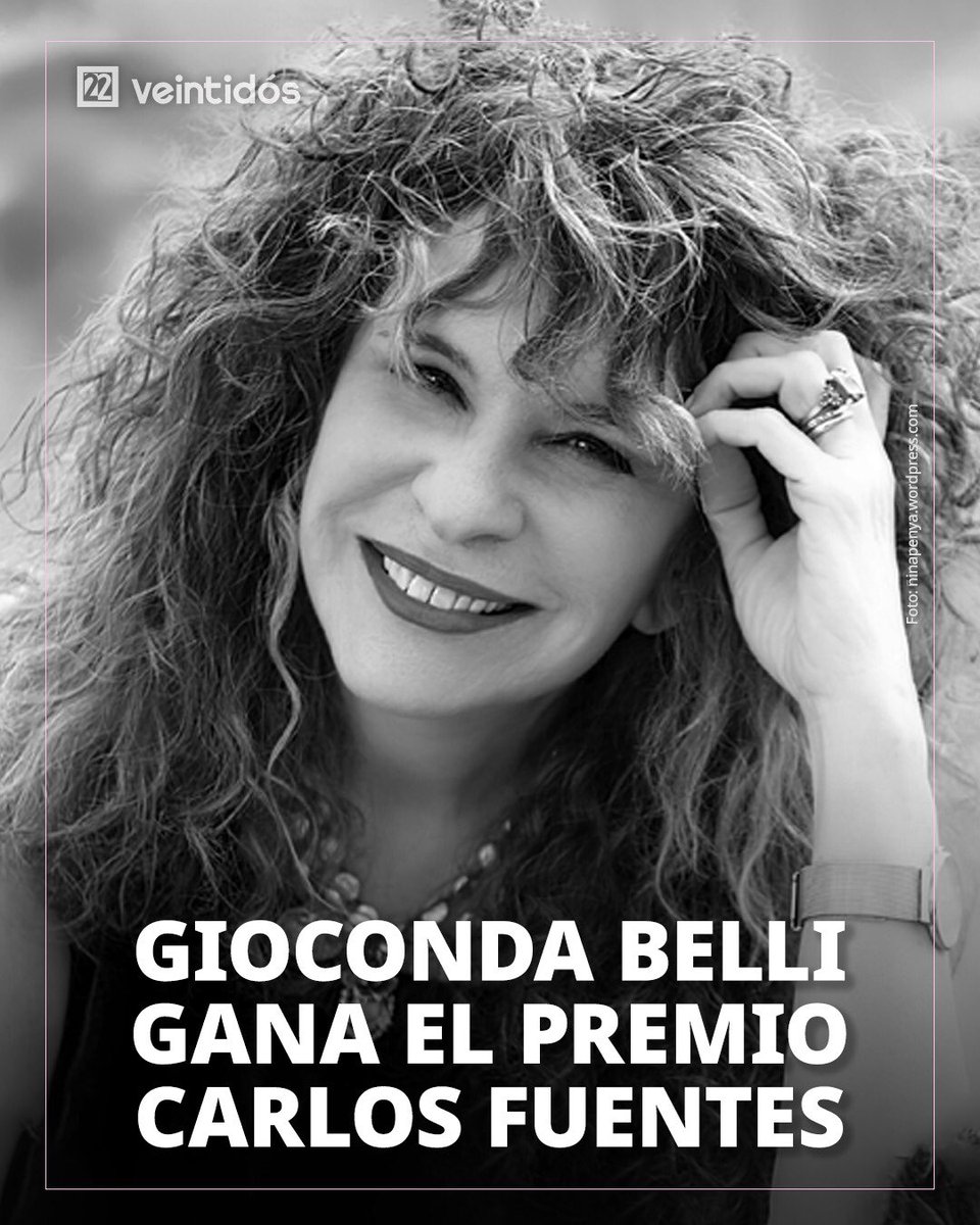 ✍️ Gioconda Belli (<a href="/GiocondaBelliP/">Gioconda Belli</a>), una de las voces más importantes de la literatura hispanoamericana, fue reconocida por su contribución a la poesía hispanoamericana.

La autora nicaragüense fue distinguida con el Premio Internacional Carlos Fuentes 2025, otorgado por la
