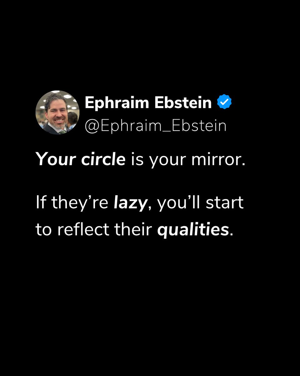 Your circle shapes your standards, choose wisely.