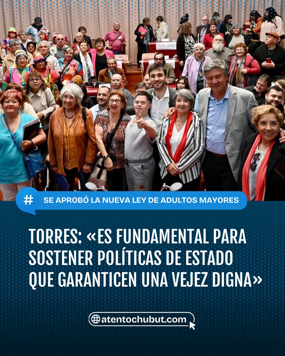 🧓🏻 TORRES CELEBRÓ LA APROBACIÓN DE LA NUEVA LEY DE ADULTOS MAYORES: «ES FUNDAMENTAL PARA SOSTENER POLÍTICAS DE ESTADO QUE GARANTICEN UNA VEJEZ DIGNA»

El gobernador del Chubut, Ignacio “Nacho” Torres, destacó la aprobación de la nueva Ley de Adultos Mayores, un marco legal