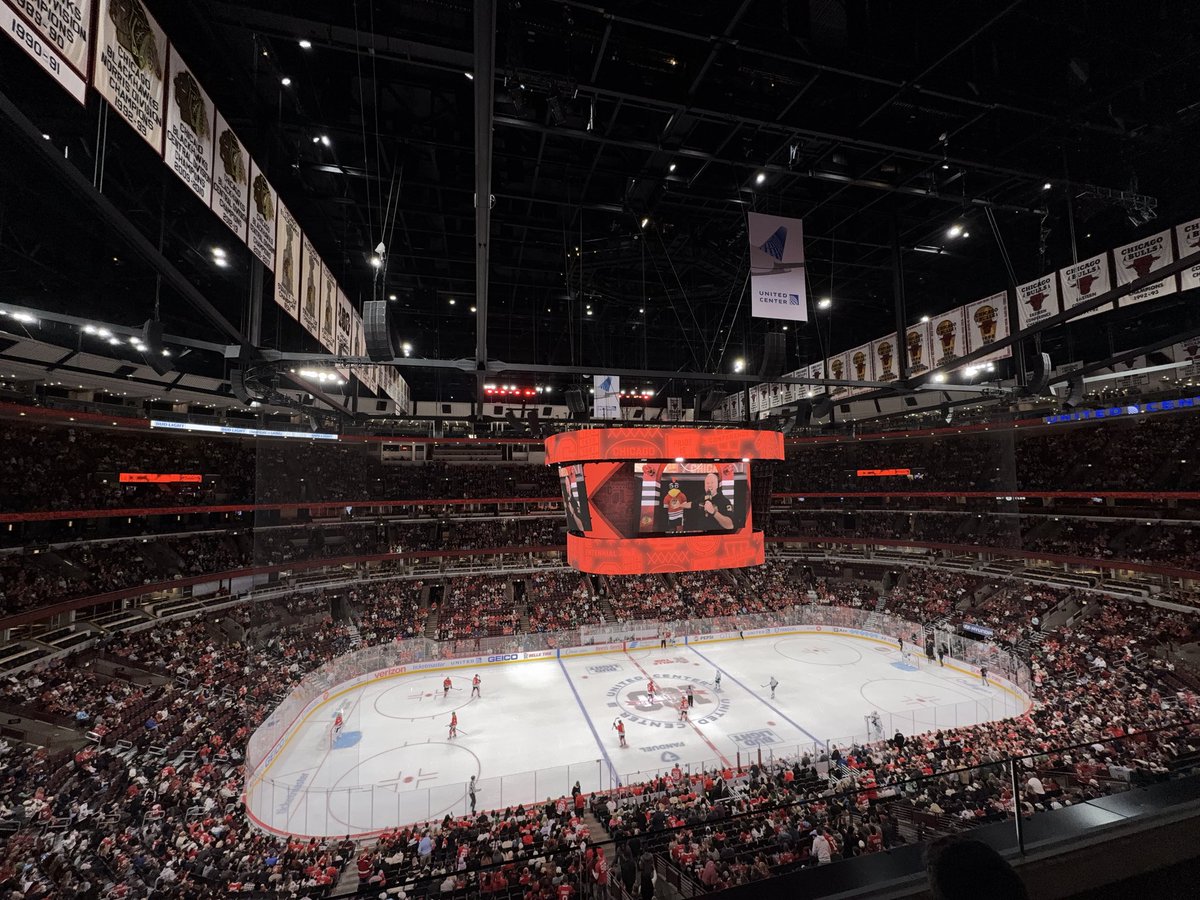 First of many games this season. <a href="/NHLBlackhawks/">Chicago Blackhawks</a>