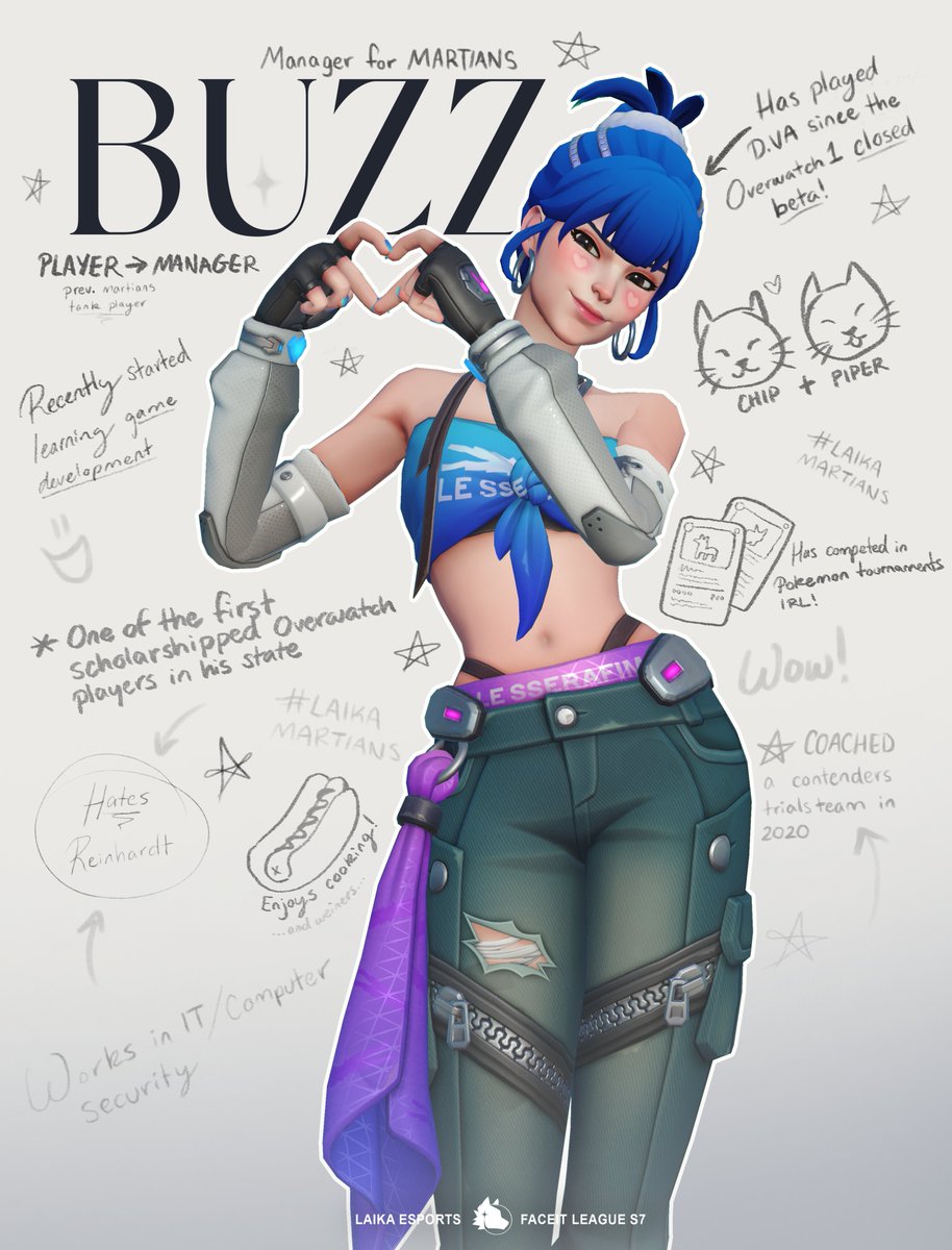 Meet the staff!

First up, ex Martians tank turned manager, Buzz! (<a href="/buzz_io/">Logan </a>) Buzz is also one of the original members of Laika Esports, way back when we were still Wiggle Wiggle!

Want to join Laika? Martians are currently looking for tank trials! 

#LaikaEsports | #LaikaMartians