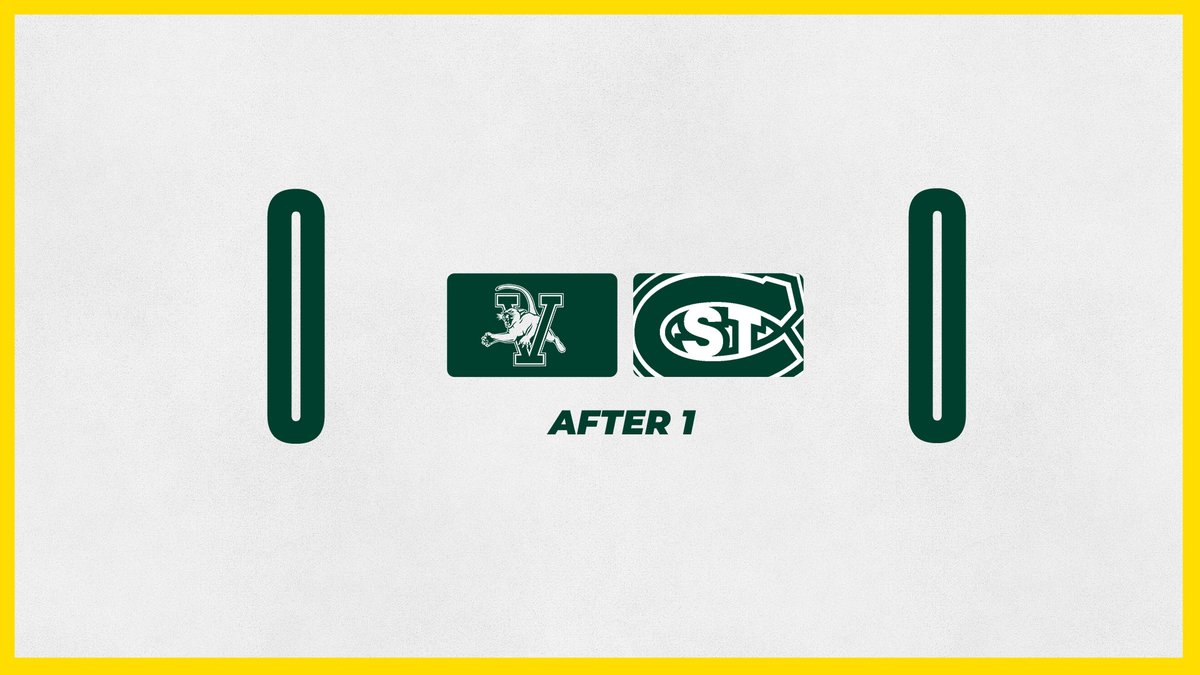 Scoreless first in St. Cloud. Aiden Wright with 12 first period saves.

Minnesota native Jens Richards just missed opening the scoring in final seconds of 1st.
#802Hockey