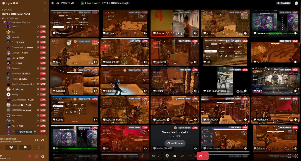 The spooky vibes are in for @PlayOffTheGrid 🦾🎃

60+ Gamers &amp; Creators pulled up for our Weekly Game Night in the Hype Discord! ⚡️

We're bringing real Web3 opportunities to Players &amp; Degens across the grid, enjoy your Avax prizes! 🔺