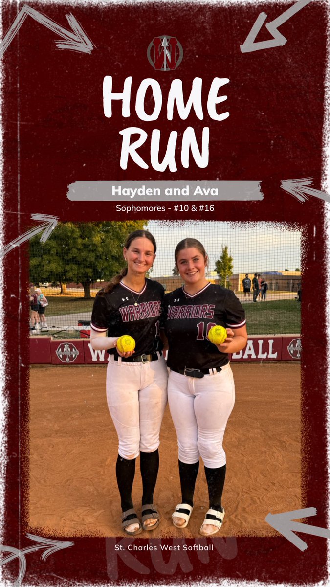 Hayden McCollum and Ava Fleck both hit a 💣 in today's game. We are excited for next year!