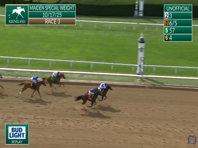 McKenna Anderson <a href="/JockeyMcKennaA/">McKennaAndersonJockey</a> with a fantastic ride and 3rd place today with Lilium (57-1) at Keeneland <a href="/keenelandracing/">Keeneland Racing</a> for trainer Lacy Pierce‼️🏇🥉🥰
Great ride McKenna‼️
#longshot #horseracing #Keeneland <a href="/KFrnch/">Kimberly French</a> <a href="/MaryRampellini/">Mary Rampellini</a> <a href="/jeanninee12/">Jeannine Edwards</a> <a href="/mocowgirl15/">MissouriCowgirl</a> <a href="/CBredar/">caton bredar</a> <a href="/ScottFDTV/">Scott Hazelton</a>