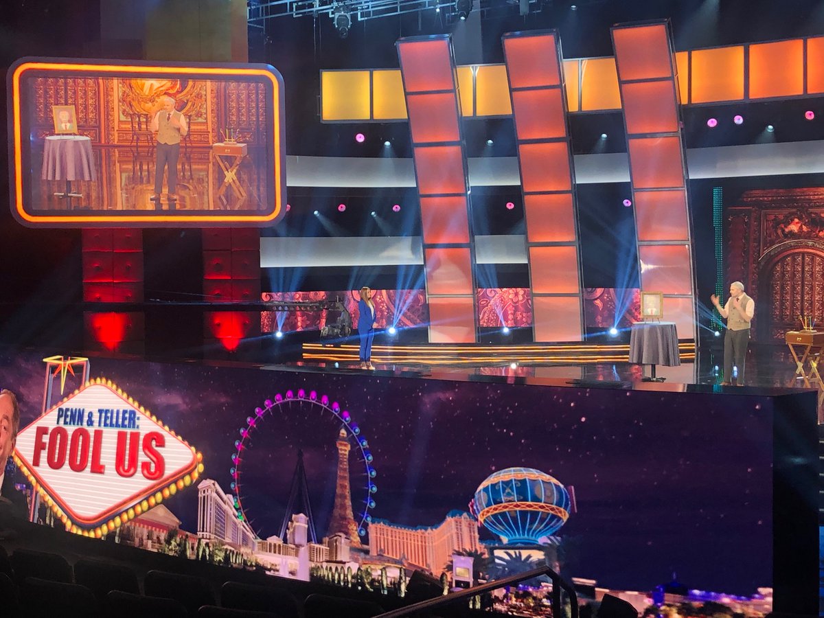 Five years ago TODAY recording my first Penn &amp; Teller: Fool Us appearance!

1st flight after COVID-19 broke, numerous nose swabs, sequestered in a dark &amp; empty casino, only left my room to do a magic trick for 3 celebrities, 9 cameras, and 1500 empty seats.

Absolutely wild.