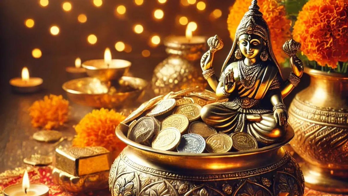 आप सभी को धन-धान्य, वैभव और खुशियों के पावन पर्व #धनतेरस की हार्दिक शुभकामनाएं।

आरोग्य के देवता भगवान धन्वन्तरि आपके जीवन में सुख, समृद्धि एवं उत्तम स्वास्थ्य प्रदान करें।

#Dhanteras #Dhanteras2025