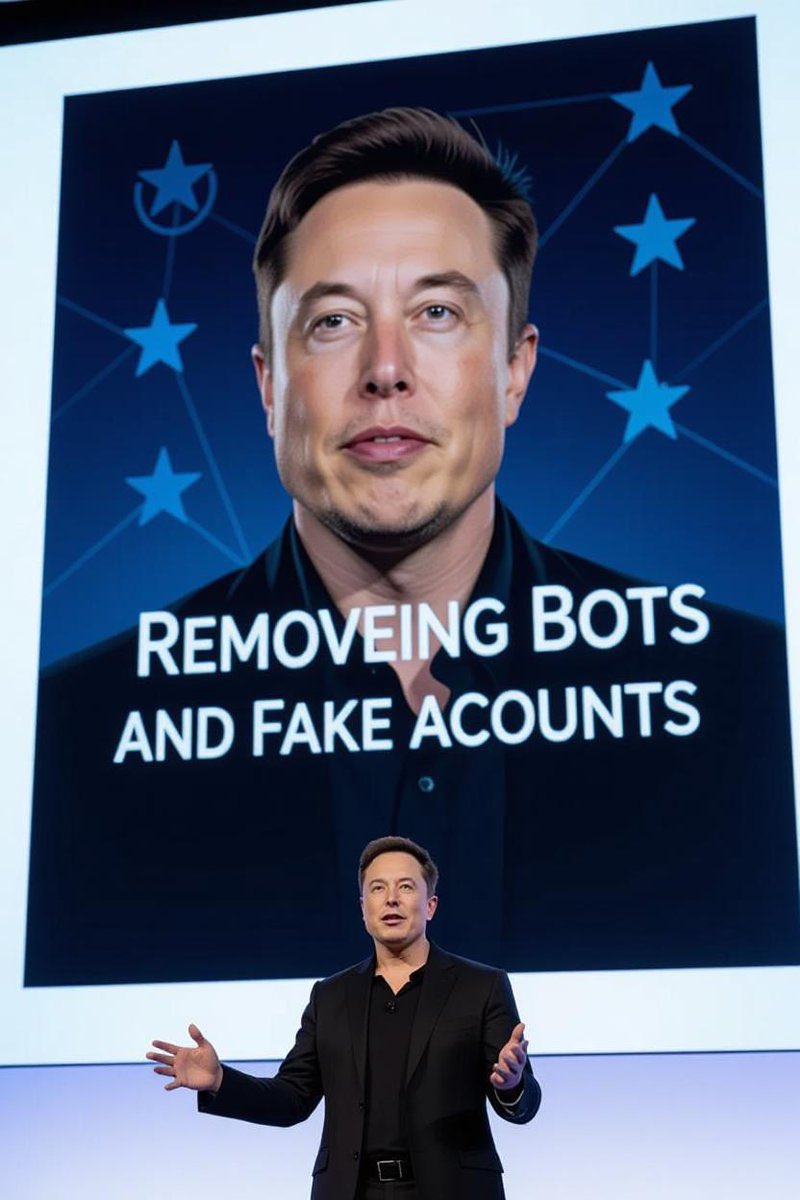 Elon Musk and the X team is removing bots and fake accounts right now. 

Drop me a little sign 👋 to show you’re real and active.”