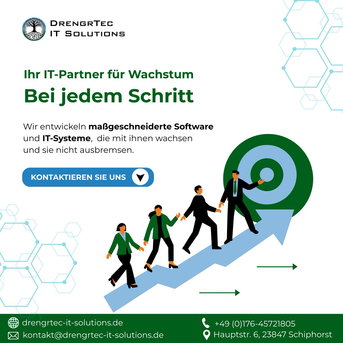 Drengrtec_IT's tweet image. Ihr Unternehmen wächst – aber hält Ihre IT mit?
Bei DrengrTec entwickeln wir maßgeschneiderte Software und IT-Systeme , die mit Ihnen wachsen, statt Sie auszubremsen.
Was wir tun:
📷 kontakt@drengrtec-it-solutions.de
#ITSolutions #DrengrTec #customsoftwaredevelopment