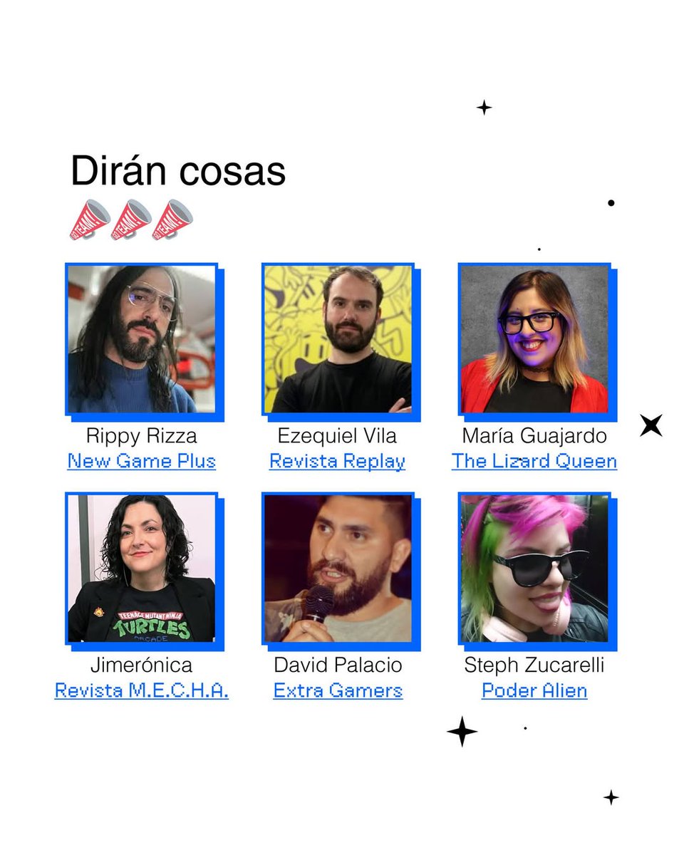 LizardQueen ๐๏ธ๐ฎ (@thelizardqueent) on Twitter photo Voy a ser parte de un panel de profesionales muy grosos de la industria para hablar de comunicar en videojuegos, ya sea como periodista o creador de contenido o relator :) 
Soy muy feliz ๐ฅน Voy a ser parte de un panel de profesionales muy grosos de la industria para hablar de comunicar en videojuegos, ya sea como periodista o creador de contenido o relator :) 
Soy muy feliz ๐ฅน