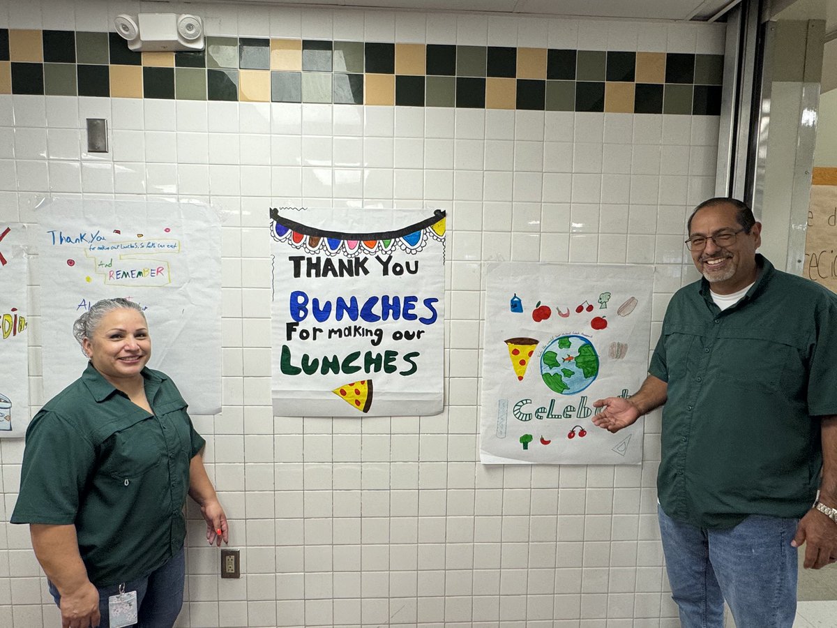 Celebrating our amazing cafeteria staff for taking care of our kids everyday! We appreciate you and all your hard work!! #heartofarebel