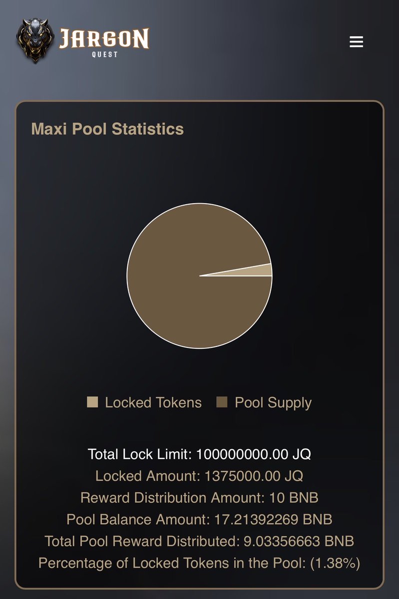BNB Staking Pools Alert! 🚨

Can't wait until Wednesday = Payday‼️Stake $BNB to maximize rewards! 💰

Join <a href="/JargonQuest/">JargonQuest</a>'s staking program and grow your wealth effortlessly. Weekly BNB rewards are a game-changer! 🌟

$BNB $JQ $CryptoGains $StakeAndEarn $BNBStaking $CryptoPayday
