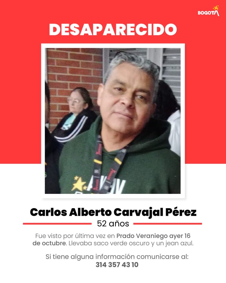 cesarsalamancaR's tweet photo. Se perdió Carlos, parte de mi equipo en @subaalcaldia @GobiernoBTA @GAquinteroA . Ayúdenme por favor @ernestocortes28 @ELTIEMPO @CityNoticiasTv @manolitosalazar @porrasdigital https://t.co/xeWL2QSES8
