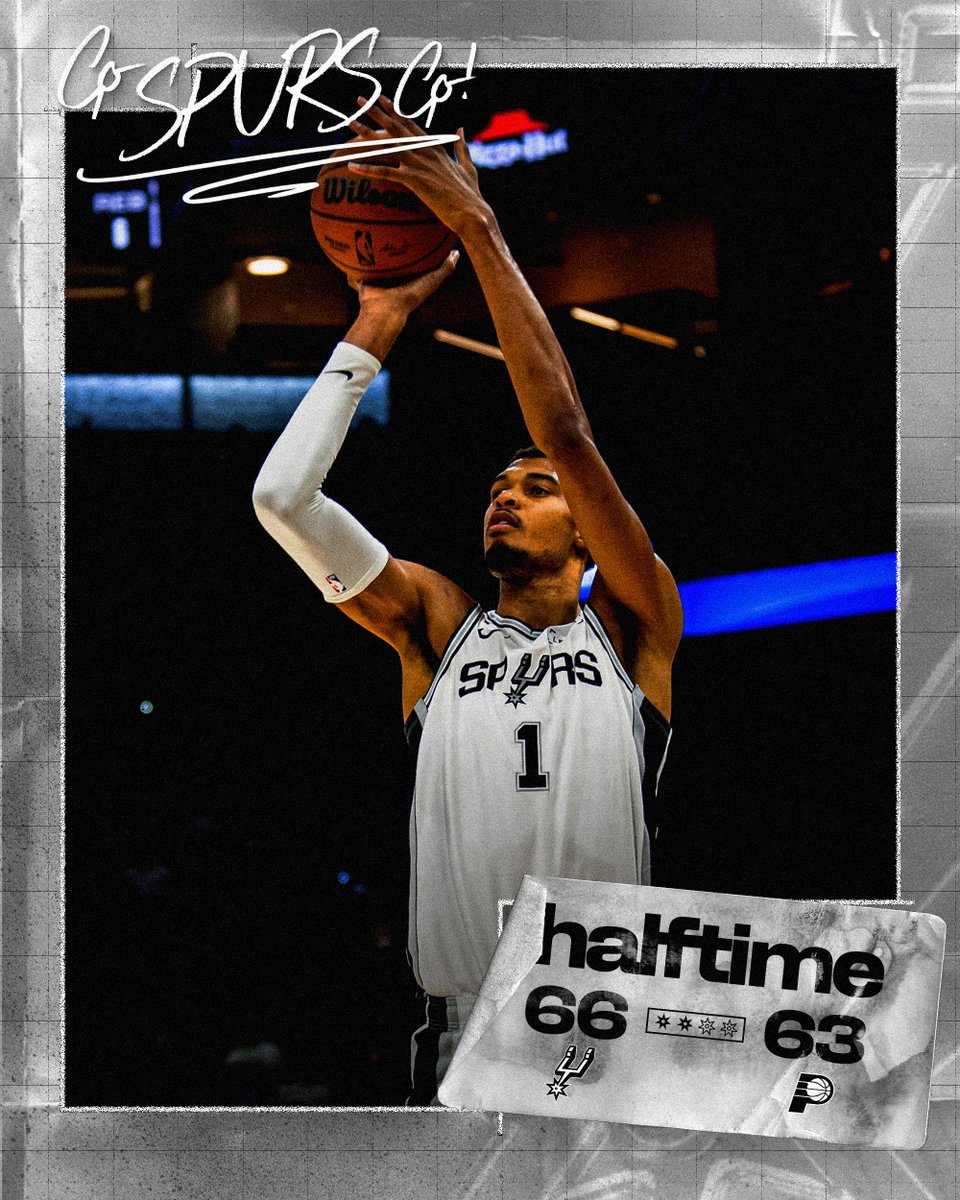 Leading at the break! 