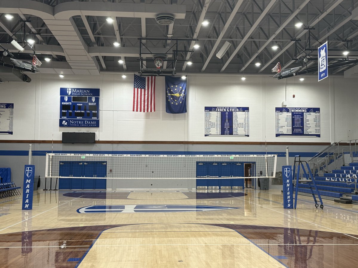 MarianHS_VB's tweet photo. 🔥 Game Day, The Lady Knights are headed to the Sectional Semifinals tomorrow &amp; we need YOU in the stands!📍 Where: Marian🕛 When: Saturday at Noon📣 What to do: Wear your Marian blue, bring the energy, &amp; cheer loud! Let’s pack the gym #KnightTime #WEOFEO @marianhssports @ihsvca https://t.co/R0hH44lJAV