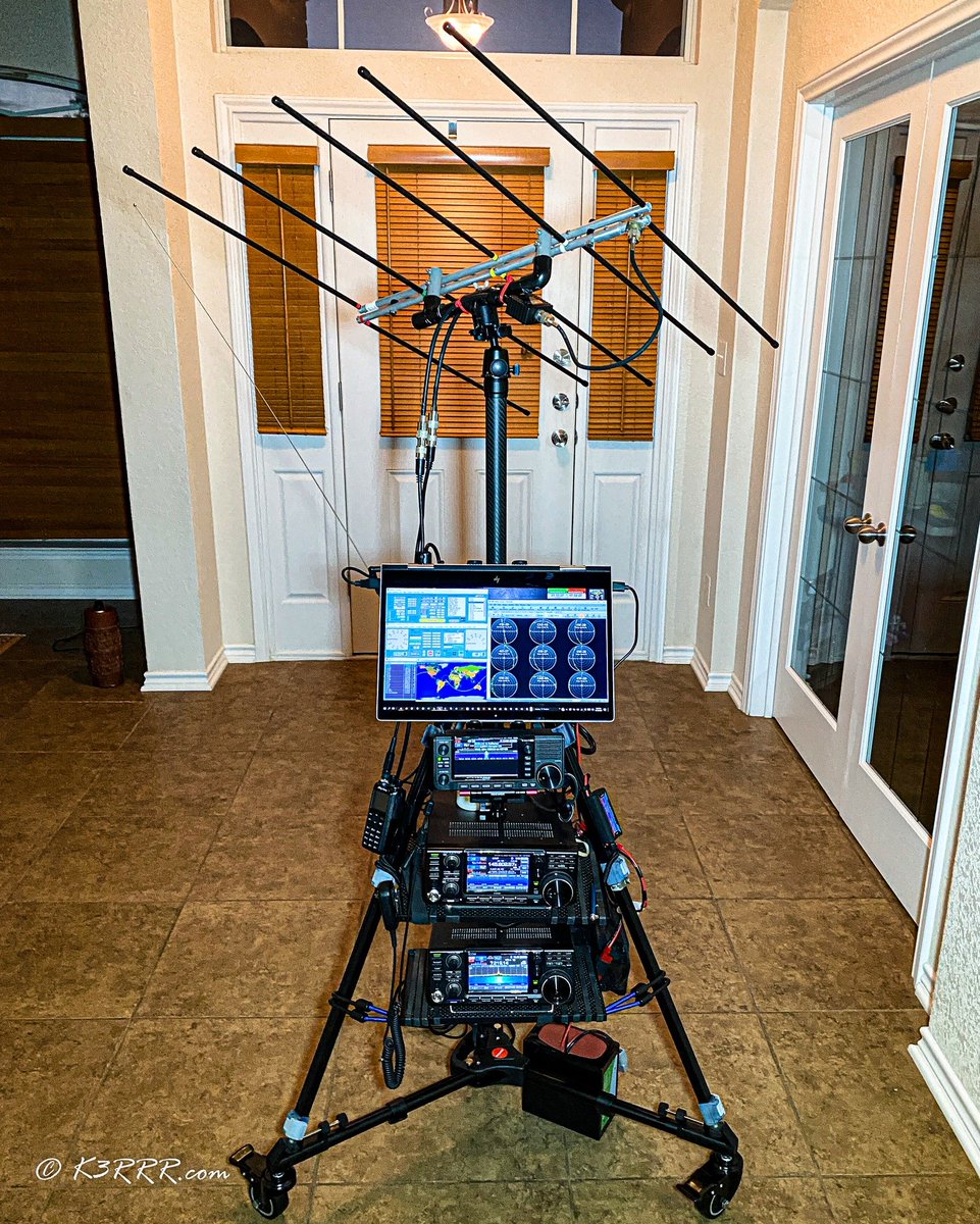 cqcqcqdx's tweet image. K3TripleR Terrific Tripod for Ham Radio