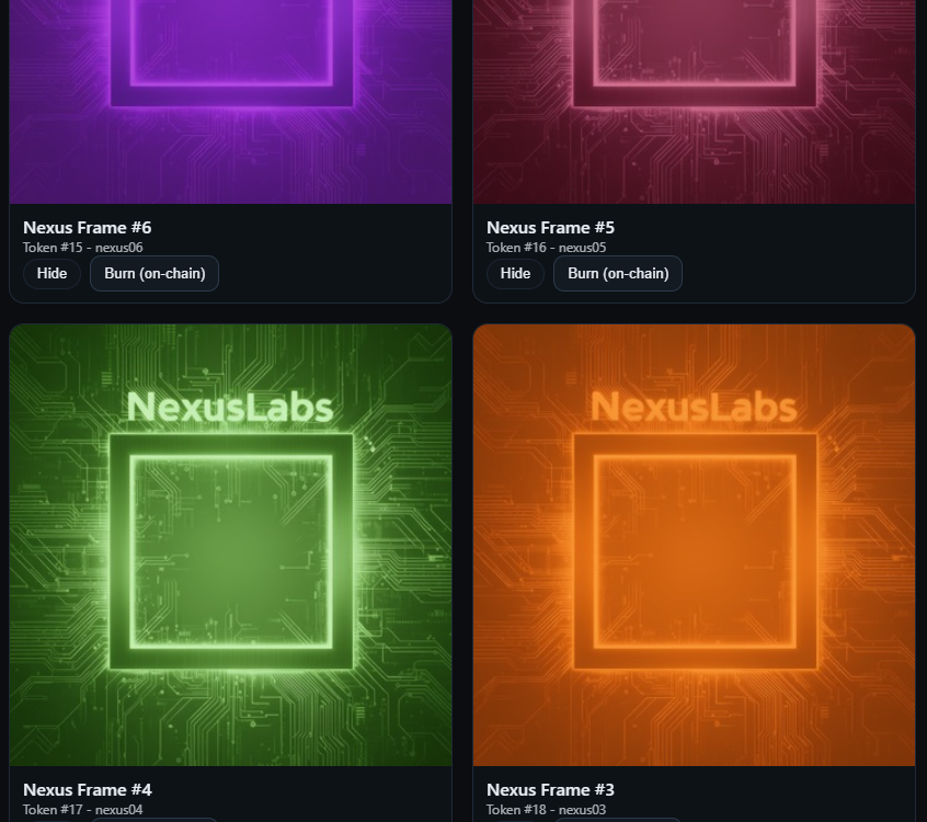 Quest_Hunter1's tweet image. Testing the NEXUSGRAM WebApp 🧠✨
Connected my Bitget wallet, tried minting the Access Pass and explored the NFT Shop — interface runs smooth!
Excited to see how this early version evolves.
@NexusLabs @danielmariq @briwhoze @MAXI_Billion @OxBATTLE #NexusTestnet #NodeRunners