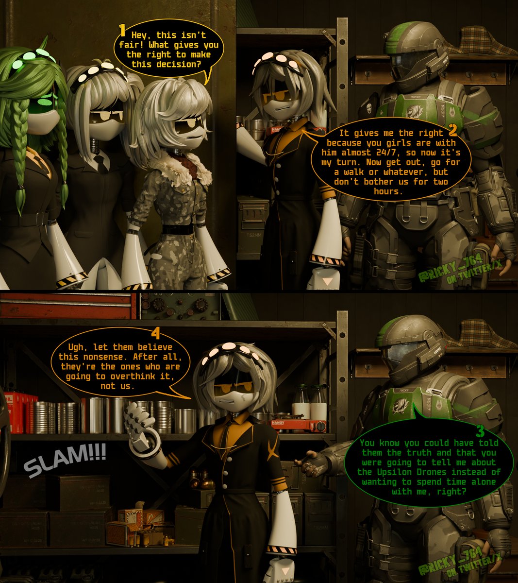 "It's Xiomara's time, and you accept it."
Official Mini-comic of Project: Lights Out 💡

#MurderDrones #MurderDronesOC #mdtwt #ProjectLightsOut #SerialDesignationV #SDV #SerialDesignationJ #SDJ