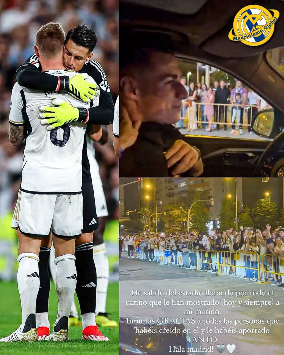 Mundo_MadridCF's tweet photo. 🥹 Nunca es un mal día para recordar la despedida de Kepa Arrizabalaga del Real Madrid:

Debido al homenaje a Toni Kroos, pasó desapercibido, pero Kepa también se despidió del Real Madrid ese mismo día. El club le permitió jugar unos minutos al ingresar por Courtois. En el momento de la salida de Kroos, el portero salió de su área para correr al mediocampo a despedir al alemán.

Cuando el estadio quedó vacío, regresó al terreno de juego para pisar el césped por última vez. Al final, mientras abandonaba el estadio, detuvo su coche al escuchar al madridismo corear su nombre y no pudo contener las lágrimas de emoción.

Un profesional de pies a cabeza, nunca se quejó, ninguna mala palabra hacia el club, y siempre estuvo para ayudar al equipo. Solo fue una temporada, pero entendió lo que significa vestir esta camiseta. Siempre serás uno de los nuestros. El madridismo te quiere con mucho cariño. 🙌

HONOR. 🤍