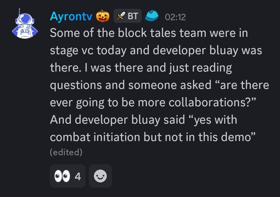 BlocktalesNews's tweet photo. A collaboration between blocktales and combat initiation has been confirmed by a tester

#BlockTales #CombatInitiation #Roblox https://t.co/N7XZ55XUrN
