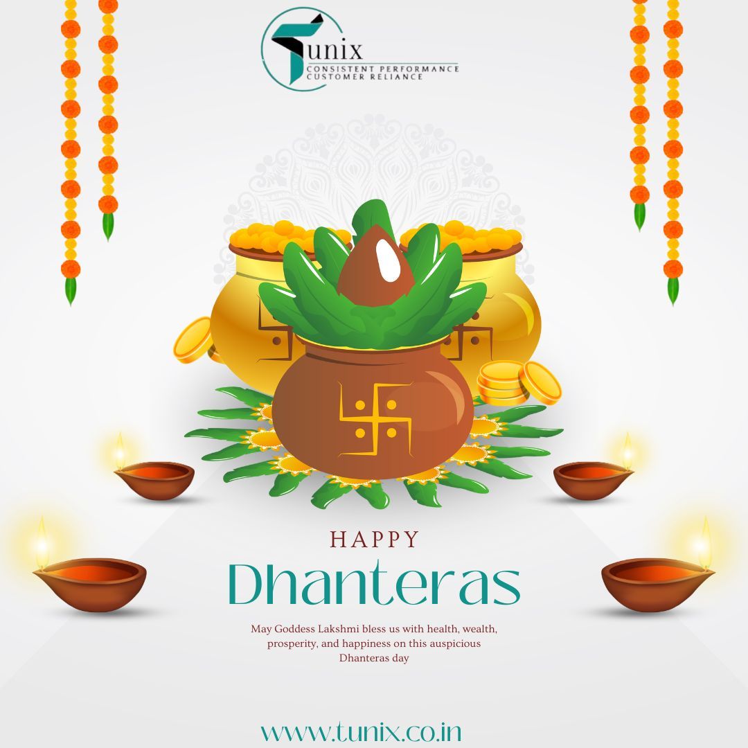 TunixCorpration's tweet image. May this Dhanteras light the way to growth, innovation, and success. Tunix Corporation wishes you joy and prosperity. 💫
#HappyDhanteras #TunixCorporation #EngineeringExcellence