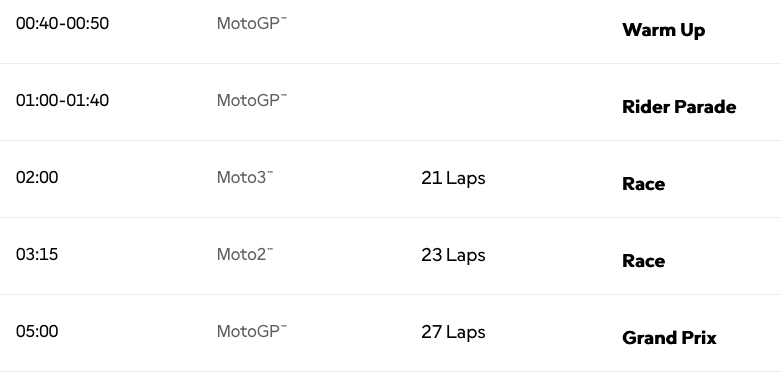 Atenção, novos horários do GP da Austrália para domingo, para tentar 'fugir' ao vento que se prevê em Phillip Island e que deverá abrandar ao logo do dia. 
#AustralianGP  #motogpnasporttv
