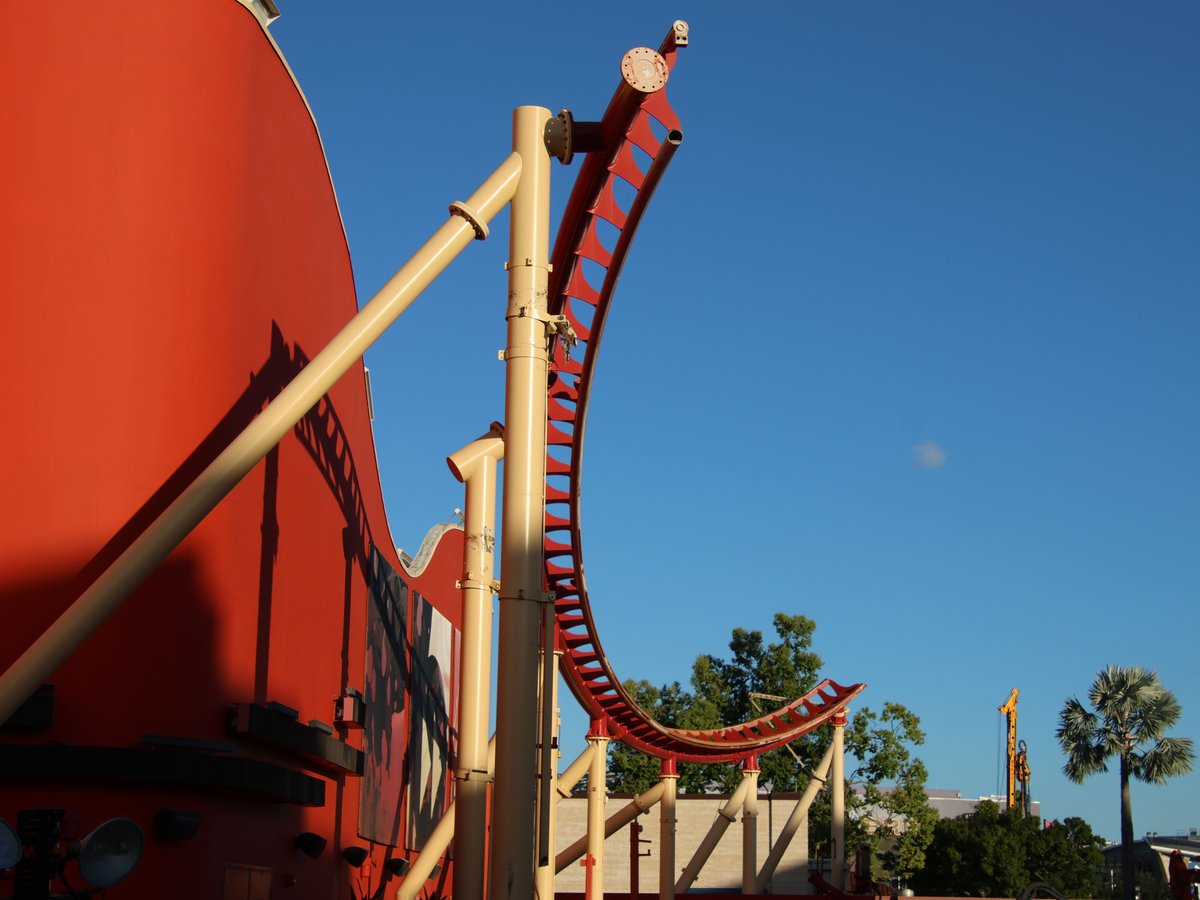 On Aug 17, the last guests rode Hollywood Rip Ride Rockit.

Two months later, Oct 17. The last track to be demolished.