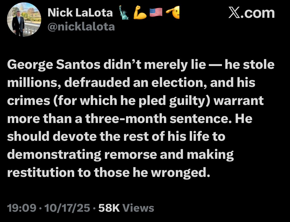 NY Republican Congressman Nick LaLota, who voted to expel George Santos 👇