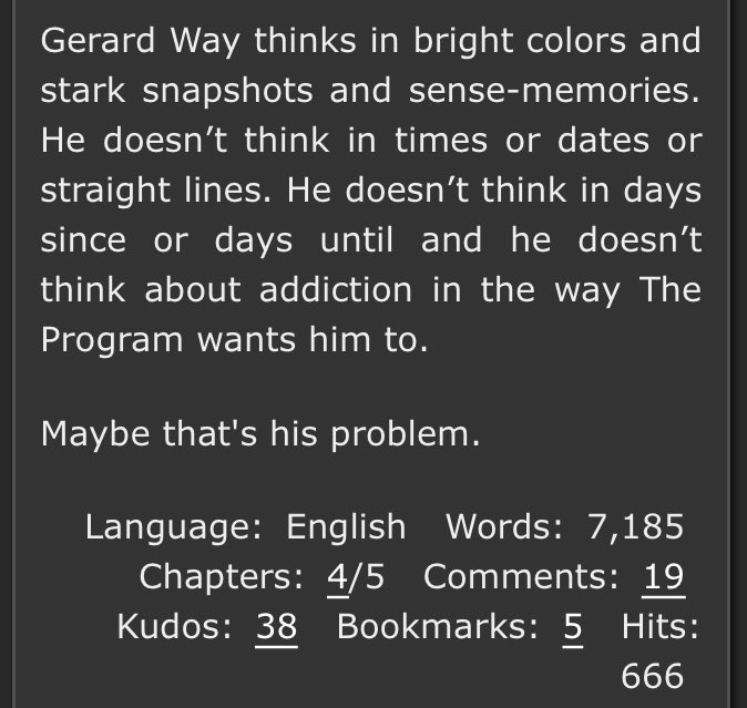 alright pack it up nobody is allowed to read take what you need ever again no more hits i like that number