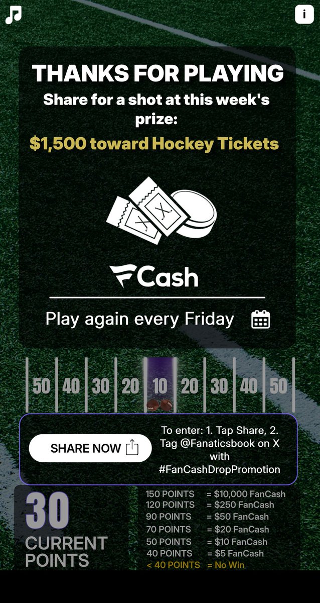 Play the #FanCashDropPromotion today

 fanatics.onelink.me/5kut/p6fykbjo