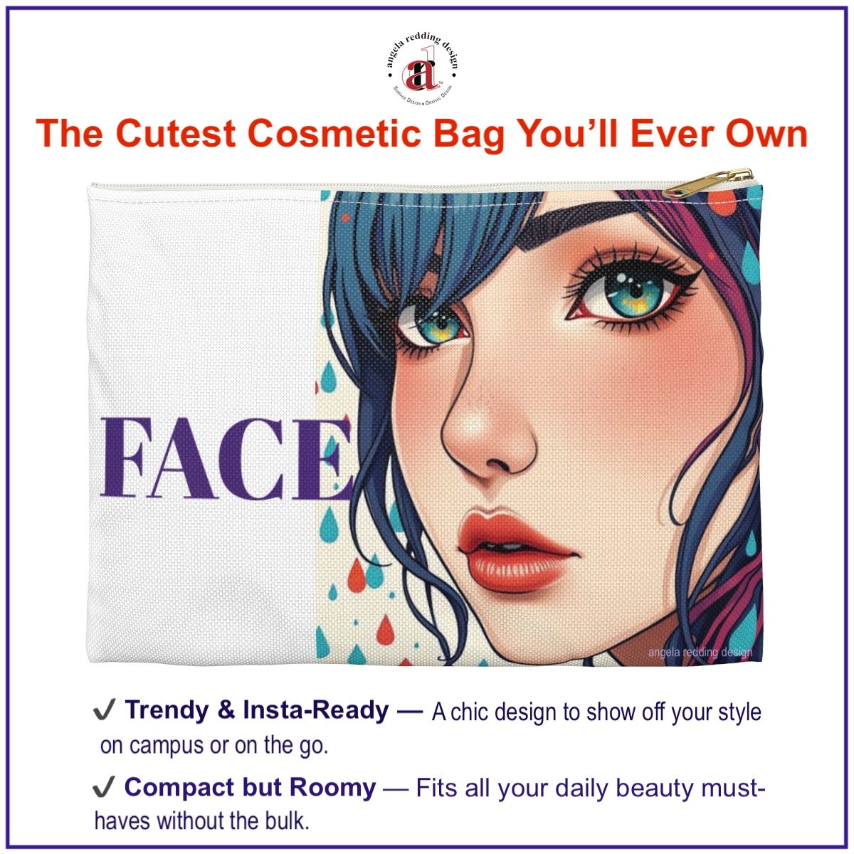 areddingdesign's tweet photo. FACE it — your beauty routine just got cuter 💕
✨ Compact but roomy
👜 Stylish &amp; Insta-worthy
Perfect for teens &amp; college girls on the go.
👉 Grab yours and show off your FACE in style! https://t.co/BFhR6YDjMd
#BeautyEssentials #SEVENTEEN #FacePouch #Accessories #CosmeticStorage https://t.co/XRziyQig8O