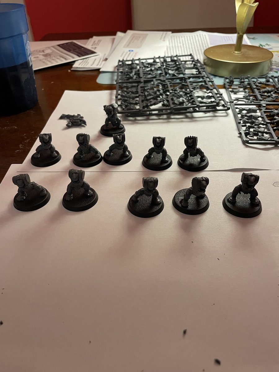 Was thinking of other dark thoughts earlier, decided to build some boyz instead