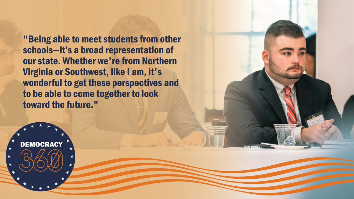 <a href="/UVA_Wise/">UVA Wise</a> student Daniel Farmer attended #Democracy360's "Declaration Next" working session, which brought college students from across Virginia to examine the nation's founding ideals and imagine the next 250 years.