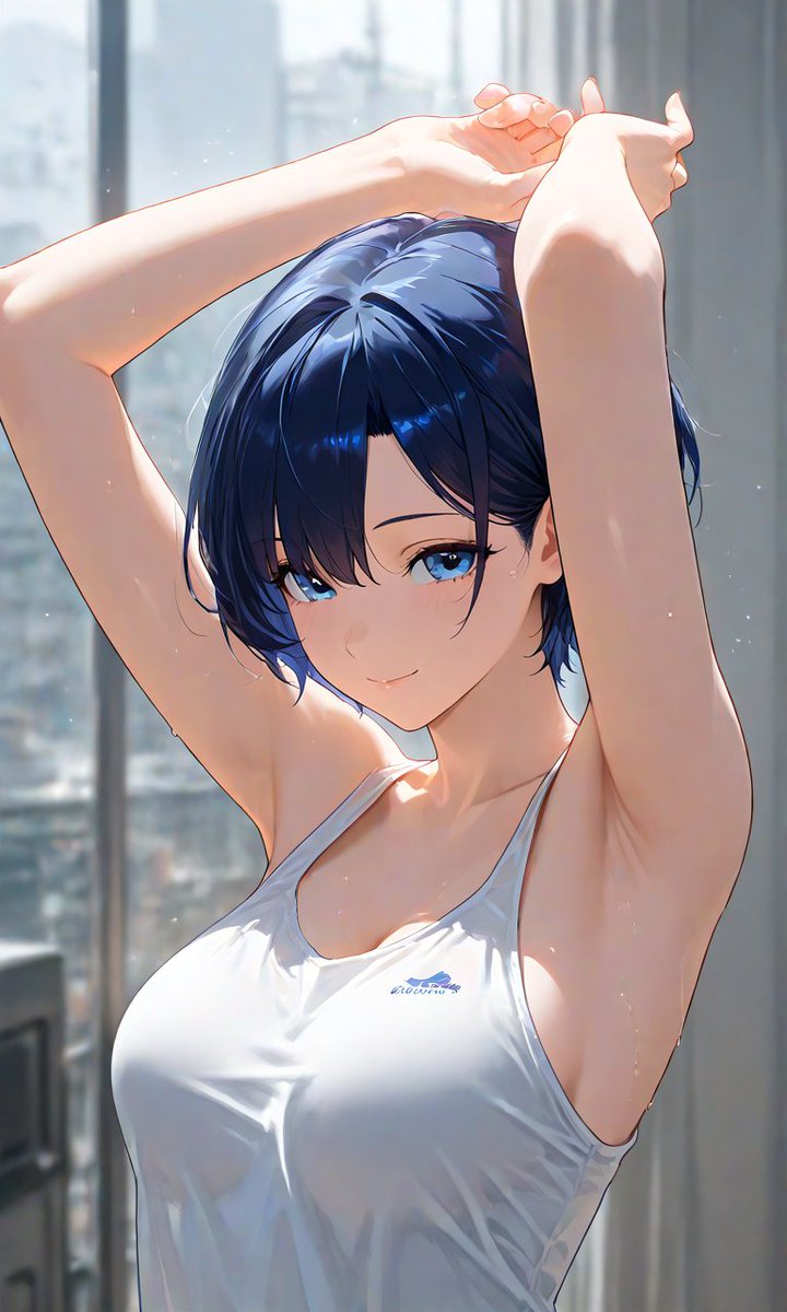 おはようございます✨️
気温が高くて、暑い日になりそうですね💦
思わず薄着になっちゃいました😁

#AIイラスト #AIart
