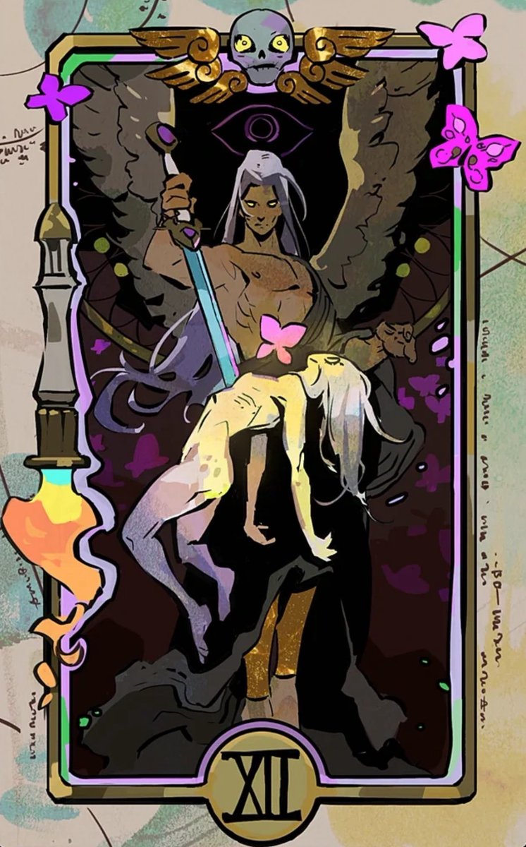 thanatos featured in the “Death” arcana card