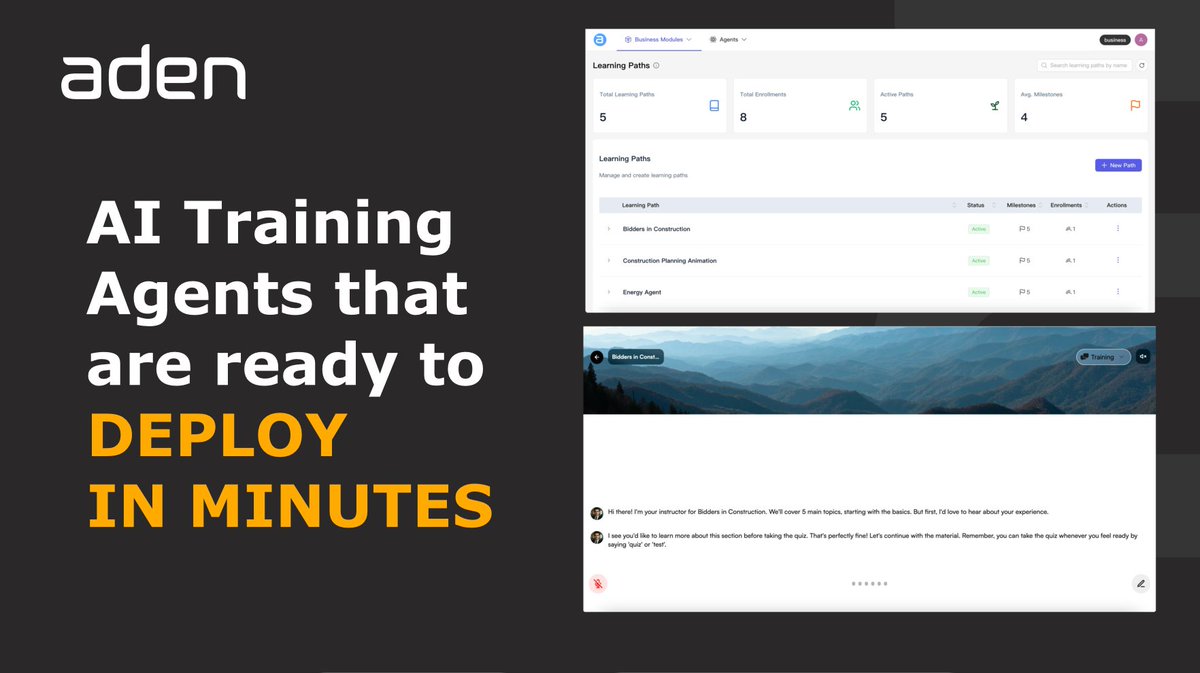 aden_hq's tweet image. 📈 Companies using Aden cut training prep time by 70%
Try Build your first agent free - before we launch paid plans bit.ly/AdenSafetyTrai…