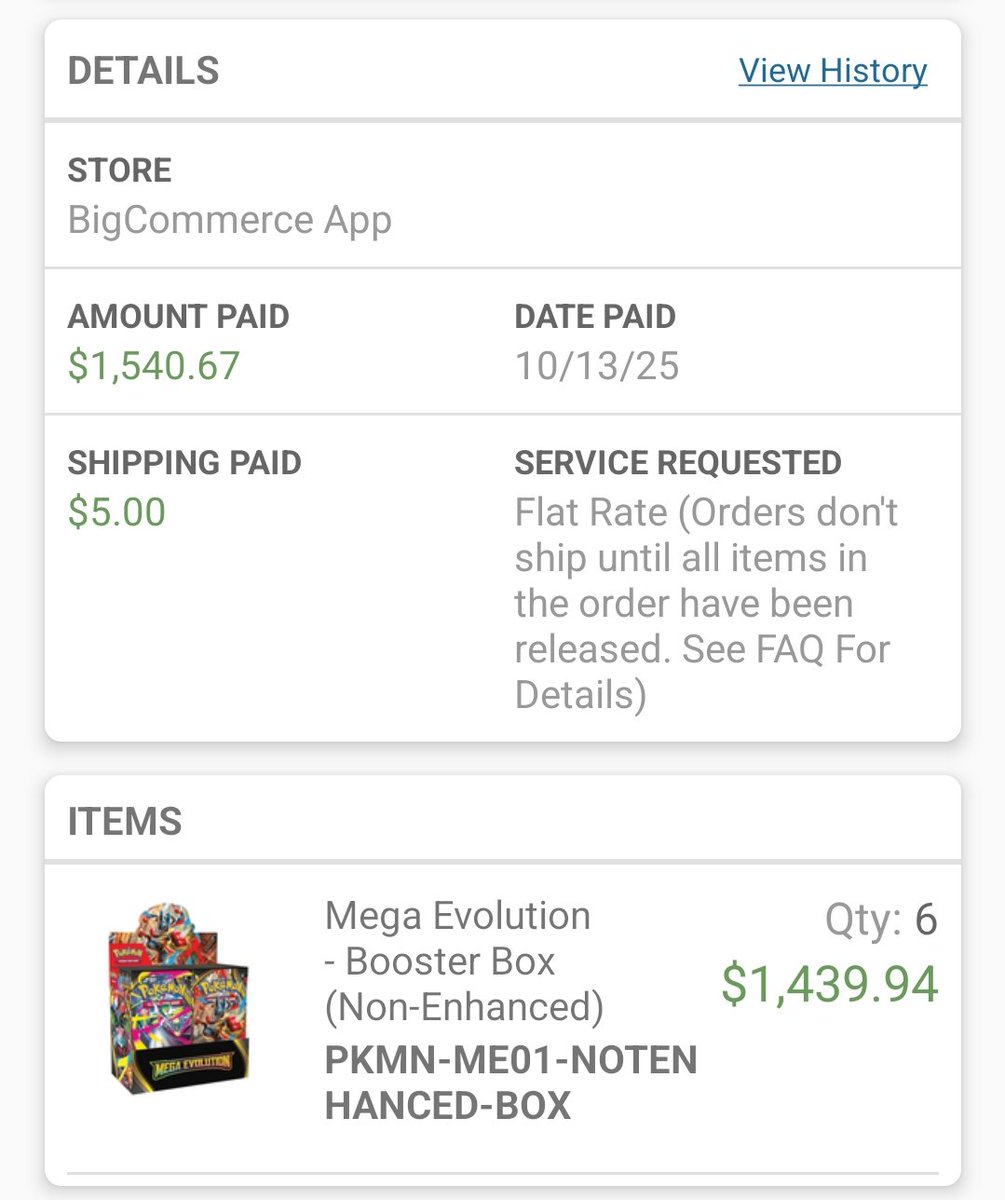 A Reminder to Respect Limits:

A customer ordered 24 ME01 boxes on our Drop to sell in his TikTok Shop. No problem, that was the limit. 
THEN he made SIX new limit orders for more "inventory" to sell. 
Canceling his orders had us eating $250 in processing fees, but he ate a ban.