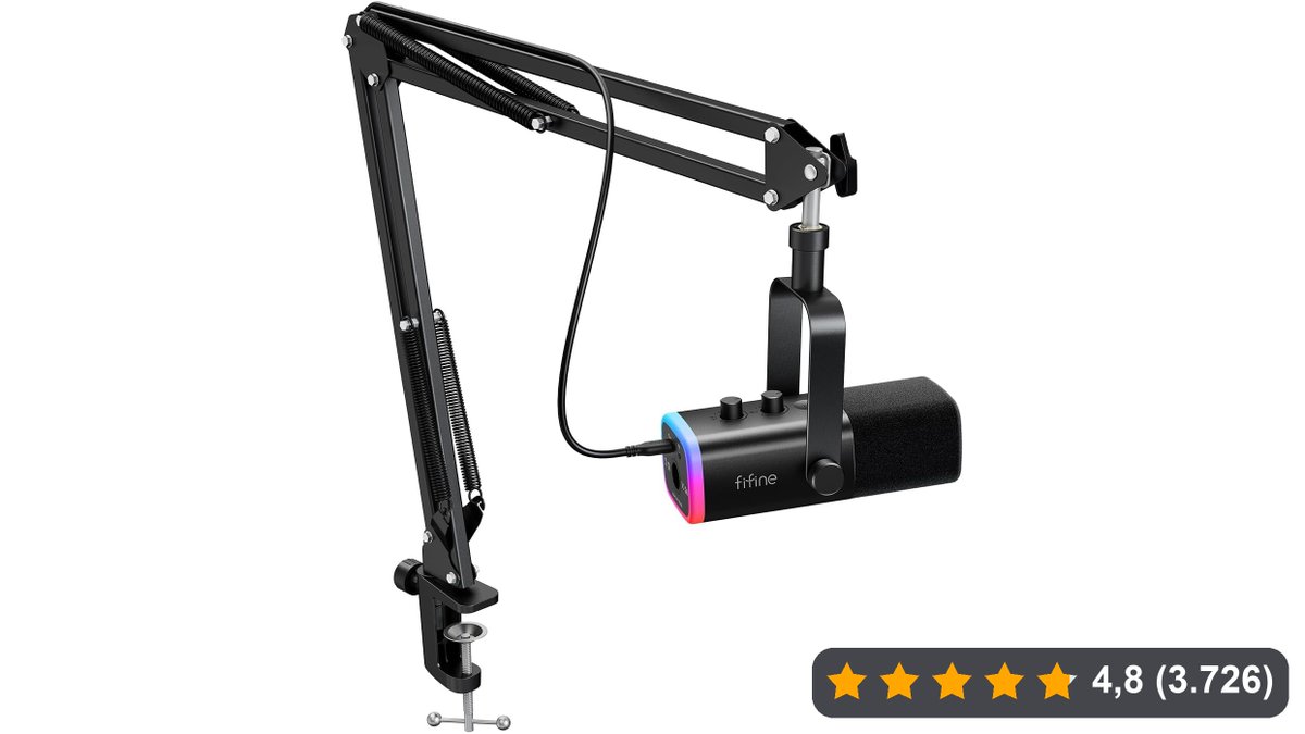 🎤 MICROFONE DINÂMICO XLR/USB PARA PC DA FIFINE
O melhor dos dois mundos: conecte via USB no PC ou use a saída XLR em mesas de som.

de 449,90
por 348,16 (23% OFF) 🔴

👉 amzn.to/47cNaWD