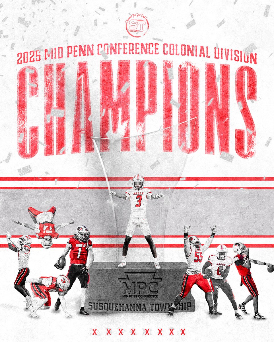 FOR THE FIRST TIME EVER YOUR SUSQUEHANNA TOWNSHIP INDIANS ARE THE MID PENN CONFERENCE COLONIAL DIVISION CHAMPIONS!!