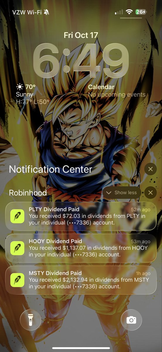 kingJamesOG1's tweet photo. 💸 Friday flex.
PLTY: $72.03 🟢
HOOY: $1,137.07 💥
MSTY: $2,132.94 ⚡️
That’s $3,342 in weekly dividends while the market sleeps.
No quotas. No boss. Just digital real estate paying me every Friday.
#PassiveIncome #YieldMax #FinancialFreedom #MSTY #HOOY #PLTY https://t.co/3RyaMp3CIg