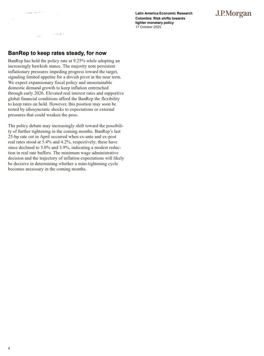 Se agrava el escenario de inflación en Colombia.

Gasto público desaforado, financiado con aumento desmedido de deuda, genera aumento en las expectativas de inflación e impediría que el Banco de la República baje tasas de interés, ahora el riesgo es que las tenga que subir: