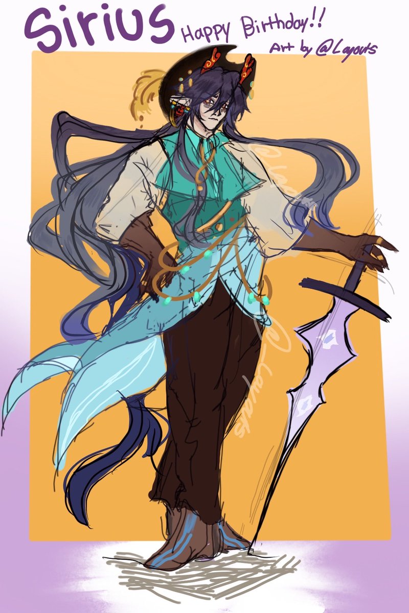 dnnhnng's tweet photo. NOT MINE!! BIRTHDAY FANART OF SIRIUS (pirate au)
full creds to my friend vinny.. it’s amazing artwork bruh.
“The waves remember my voyage, but the stars know my name.”
#hsroc #yumeship #danhengyume #fanart #ocbday #ocbirthday #HonkaiStarRail #ocfanart #ocart https://t.co/2CufQ64rza