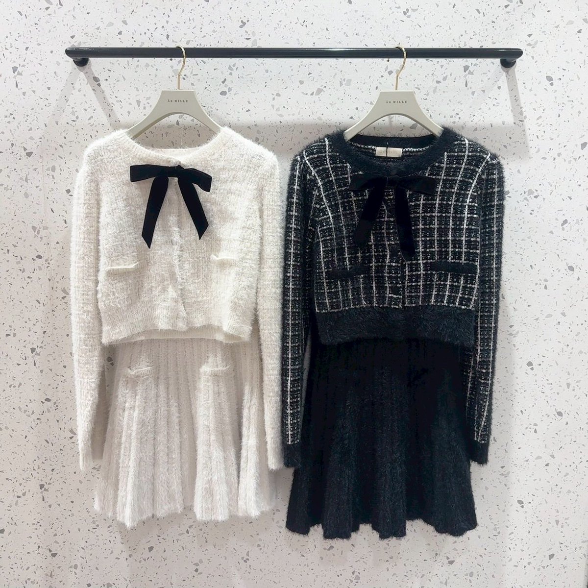 最短即日発送】An MILLE シャギーツイードセットアップ シャギー