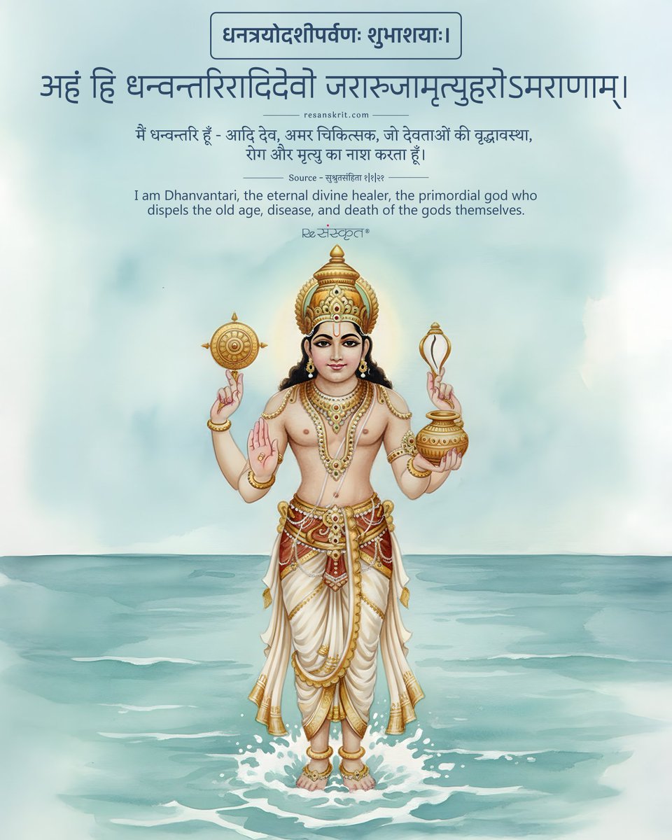 आप सभी को पावन पर्व धनतेरस की हार्दिक बधाई एवं अनंत शुभकामनाएं!

माँ लक्ष्मी की असीम कृपा से आपके घर-आंगन में सुख-समृद्धि, सौभाग्य एवं खुशियों का निरंतर प्रवाह बना रहे, यही प्रार्थना है।🙏🏵️❤