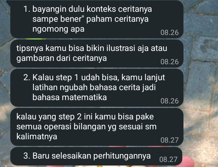 mbbjenn's tweet image. sedikit tips and tricks untuk menjawab soal cerita pk pm