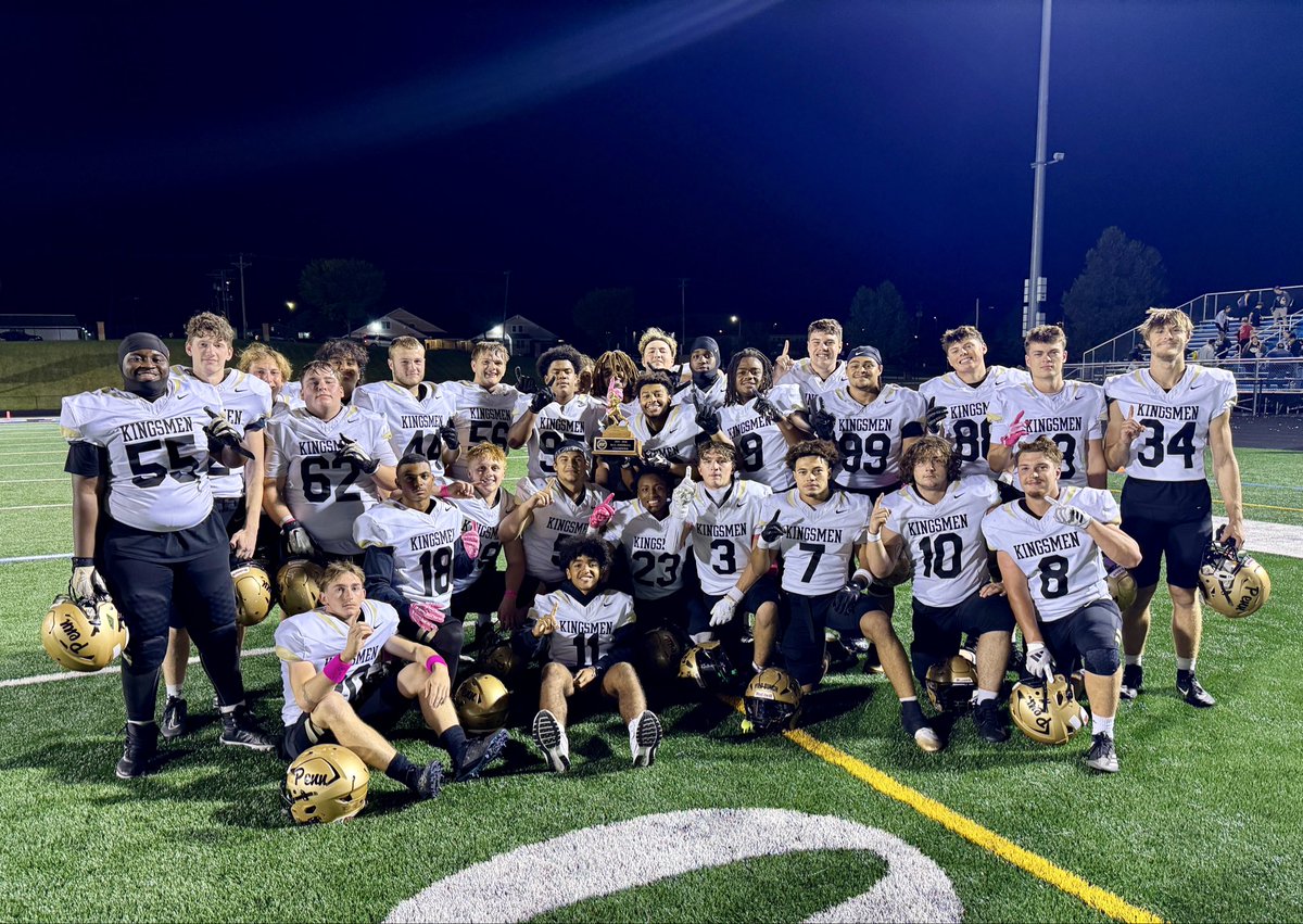 FOOTBALL: Penn 38, South Bend St. Joseph 6. Final.

Kingsmen earned NIC trophy, finish regular season 9-0 by beating previously unbeaten St. Joe.

#Champions