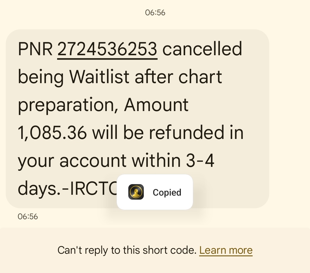 SameerS07162120's tweet image. @IRCTCofficial  #chorirctc #Chorashwanivaisnav #fraudirctc 
@AshwiniVaishnaw 
I want Full refund.