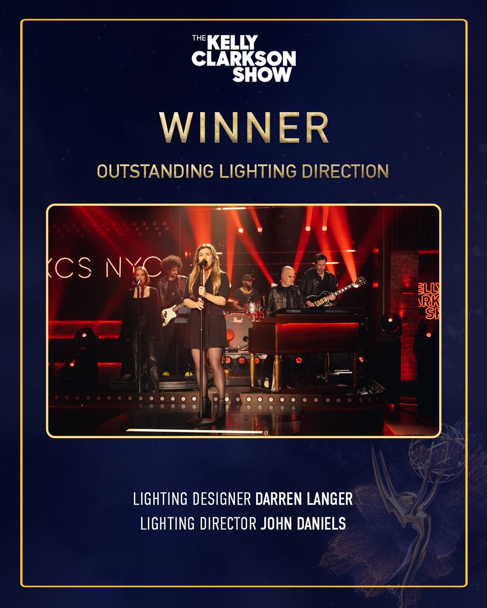 KellyClarksonTV's tweet image. Thank you #DaytimeEmmys! So proud of our entire team 💛