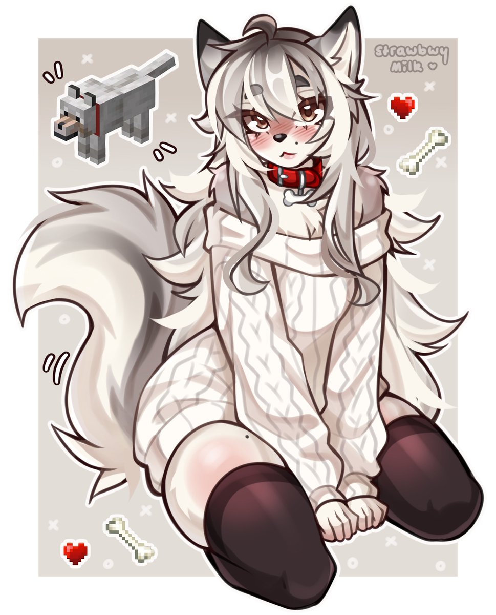 strawbwymilk_'s tweet photo. minecraft wolf 🤍🐺 https://t.co/NC0Uv2Egs2