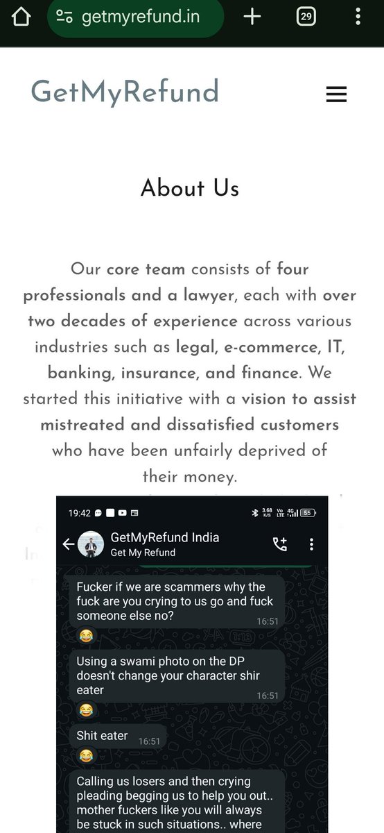 TranscriptJunky's tweet photo. @PankajSinghVNS @IndiGo6E @DGCAIndia And speaking of diginity, you can also contact the poster-people for diginity over at @GetMyRefundIN to help get those #refunds. Those #professiona at the #GetMyRefundIN  are so full of dignity they can barely contain themselves. https://t.co/miYqgXp8Vg